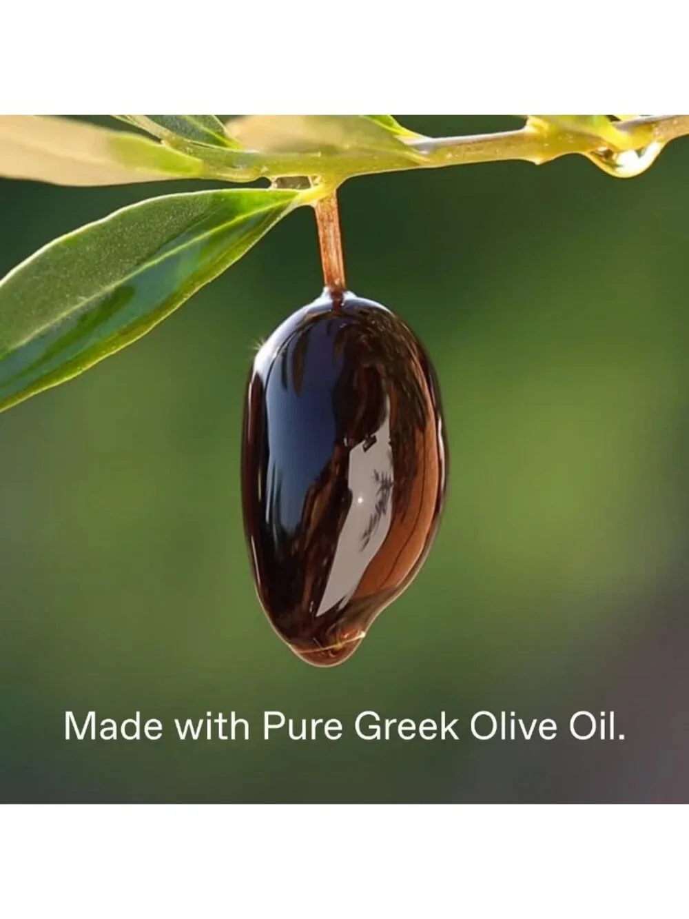 Pure Greek Olive Shower Gel - Peach Blossom Scent, 33.8 Fl Oz, Hydrating